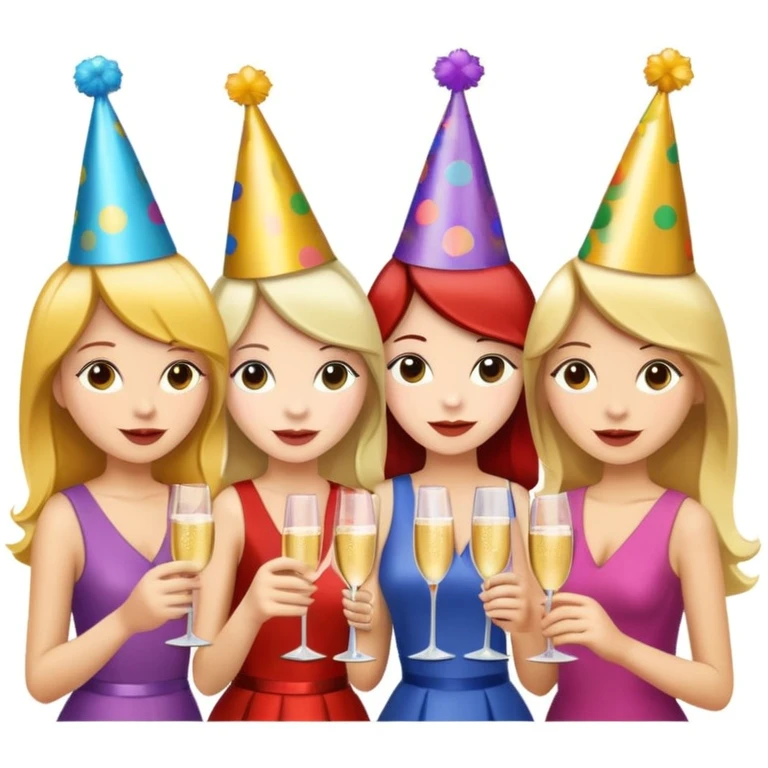 girls party in club emoji