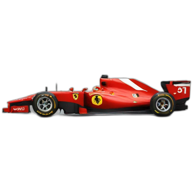 F1 car ferrari emoji