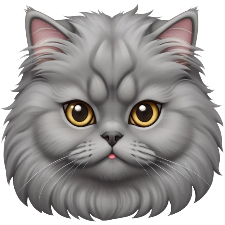 cinematic-adorable-big-eyed-fluffy-grey-persian-cat-portrait-emoji,-head-tilted-playfully-with-a-sweet-expression,-fluffy-grey-fur,-simplified-yet-irresistibly-cute-features-with-large,-expr emoji