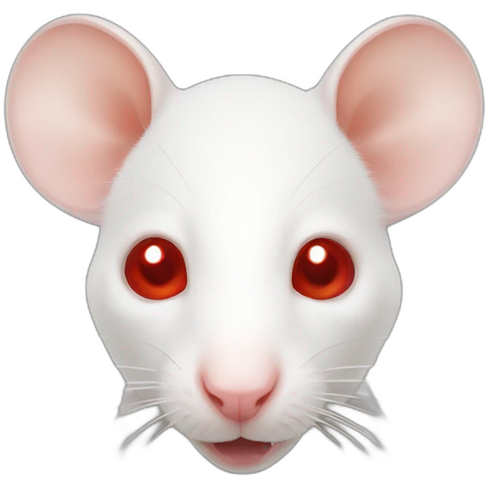 Albino rat red eyes emoji