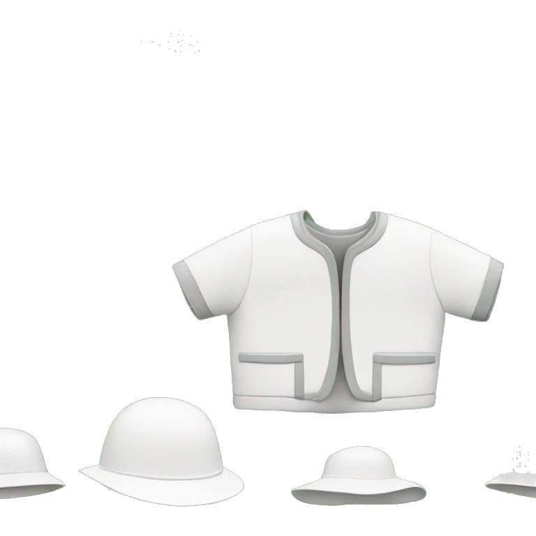 gardener pith helmet jacket white green trees  emoji