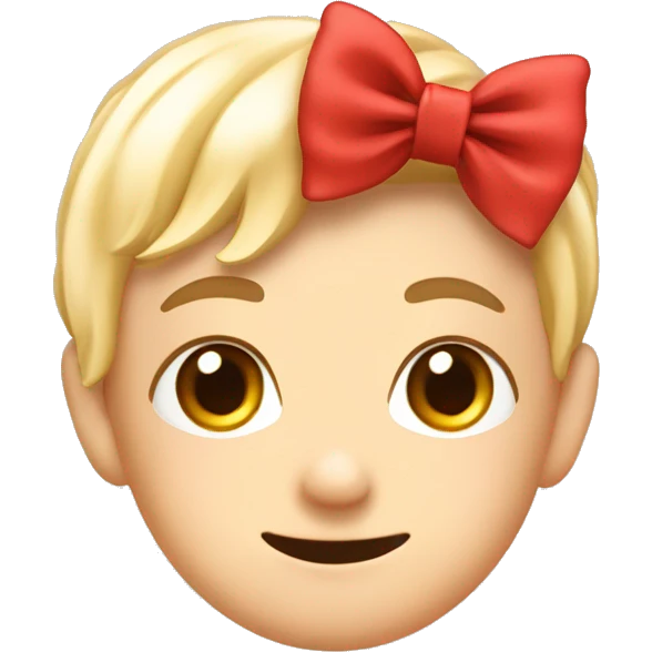 The finger with a cute bow on top￼ emoji