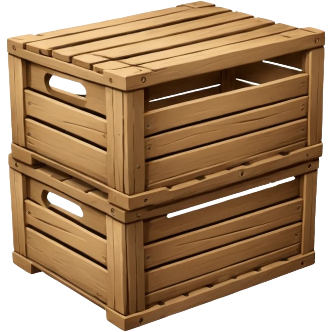 one wooden crates emoji