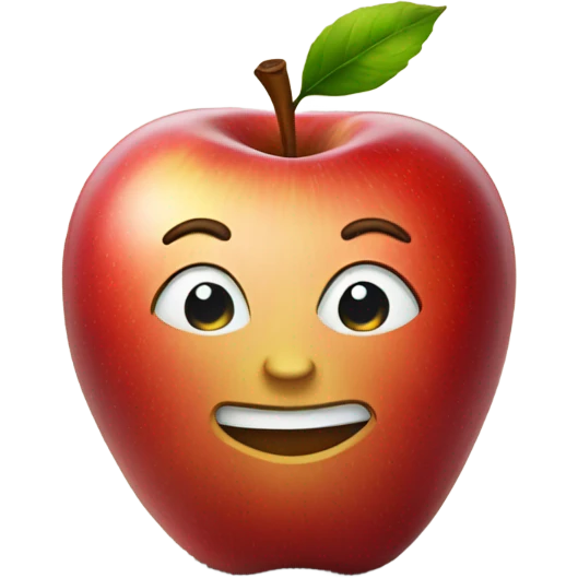 apple on the table emoji