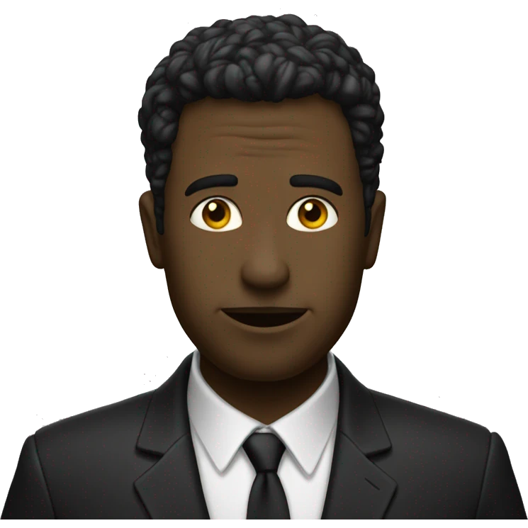 Un noir qui vole emoji