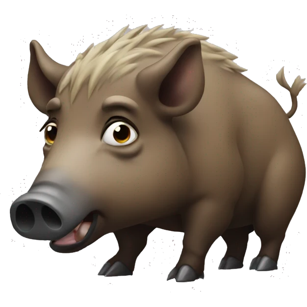 Boar crying emoji