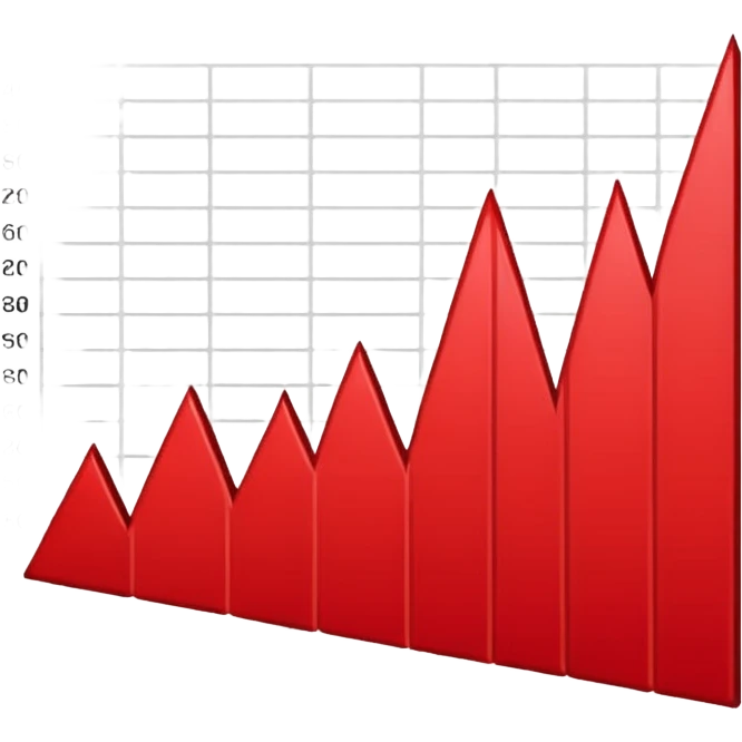 down going red graph stats emoji