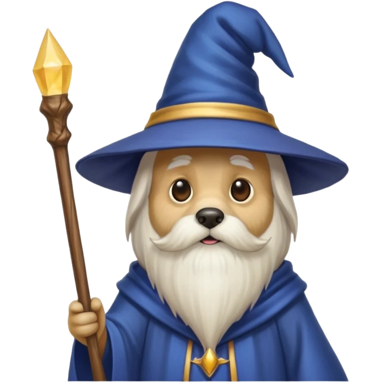 Dog wizard emoji