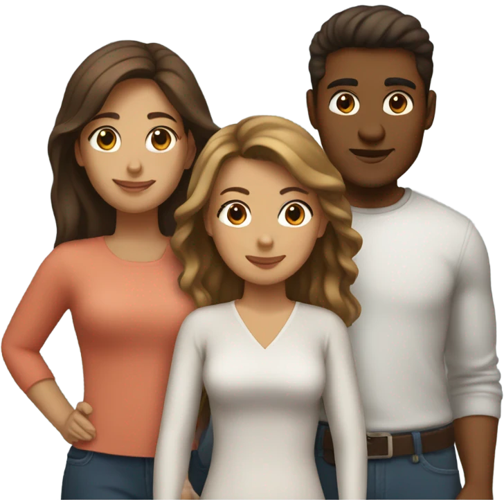 couple brown man and girlfriend brown hair emoji
