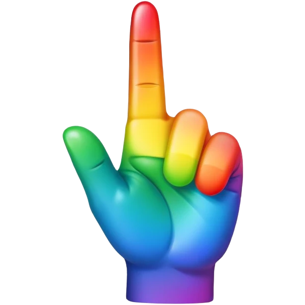  Rainbow finger  emoji