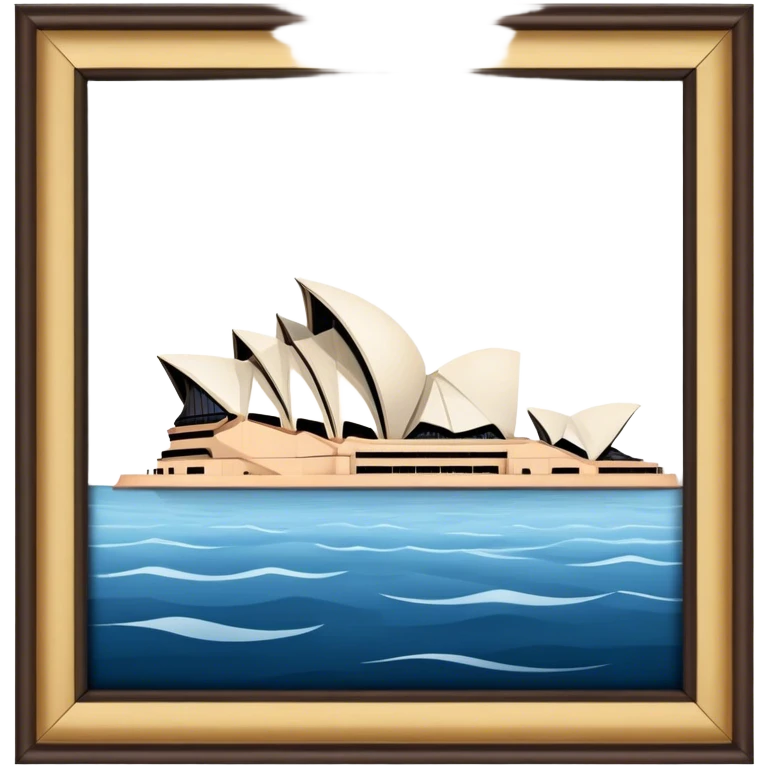 sydney opera house front view, no frame emoji