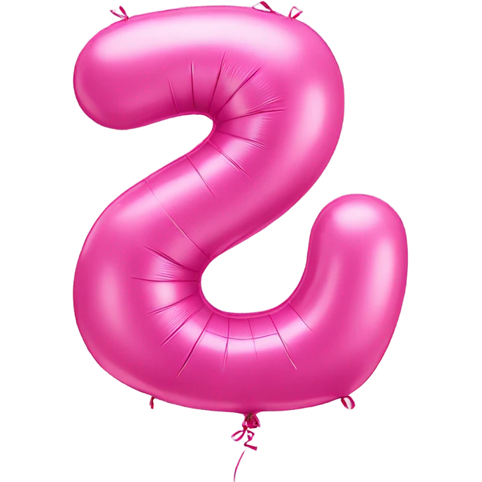 22 number balloons pink  emoji