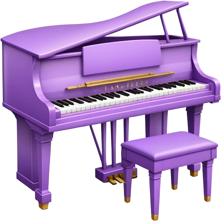Light purple piano emoji