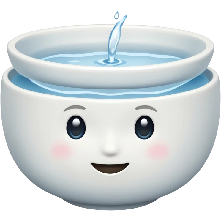 A simple water bowl emoji