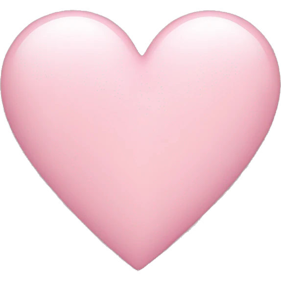 Light pink heart emoji