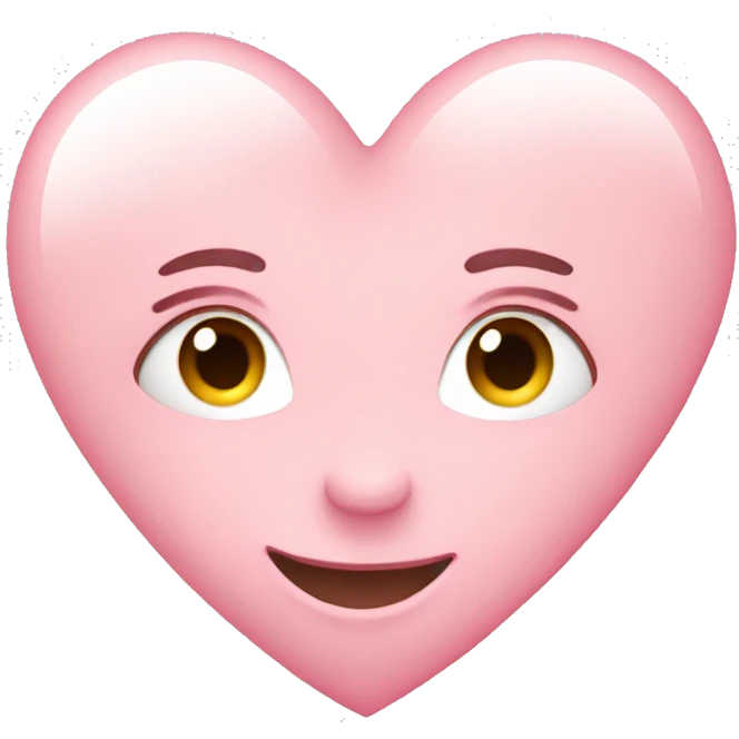 light pink heart emoji