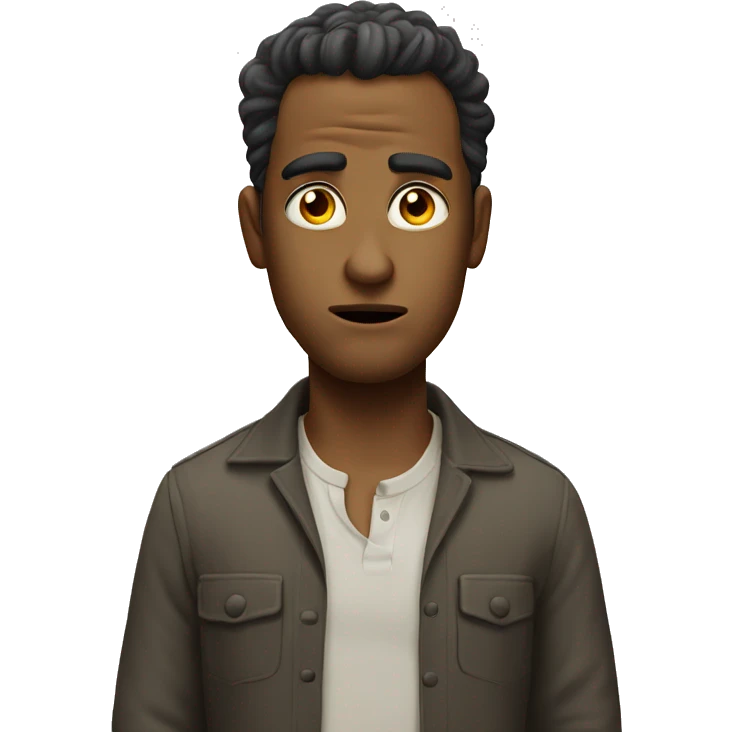 A face with a contemptuous look that examines you from head to toe emoji