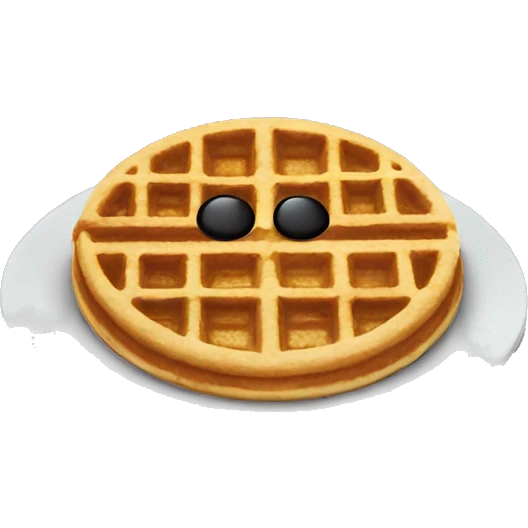 Mickey waffle food emoji