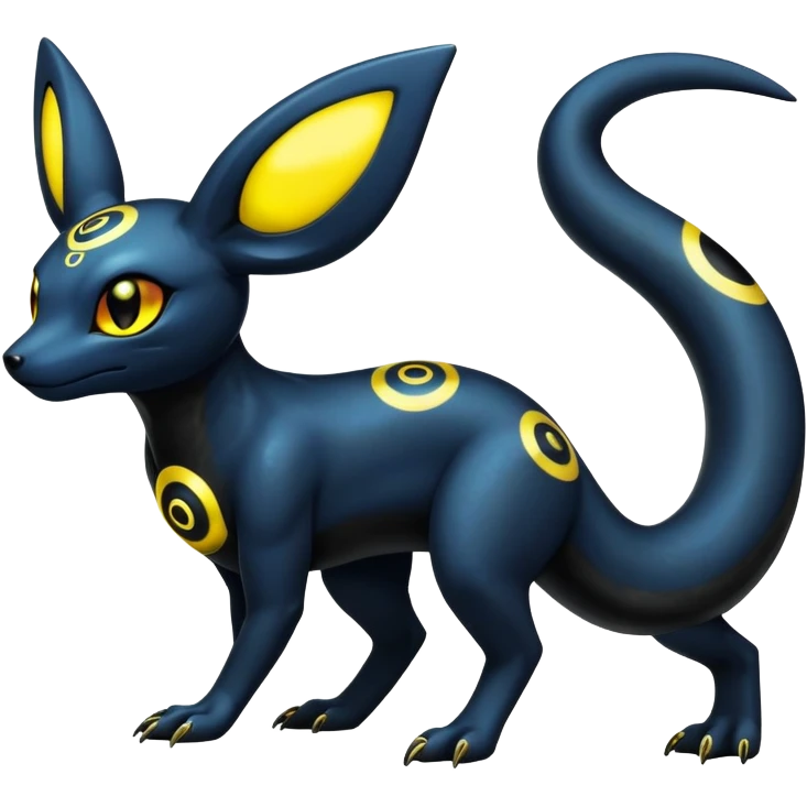 Salandit-Umbreon-Fakémon-hybrid-creature (full body)  emoji