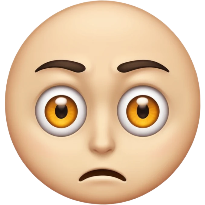 Aggressive eye roll emoji