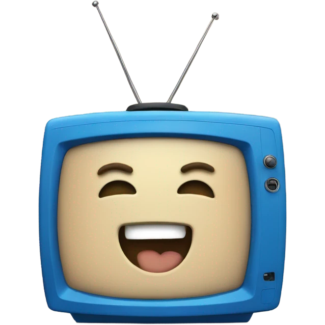 BLUE tv laughing emoji