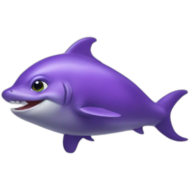 Dauphin violet  emoji