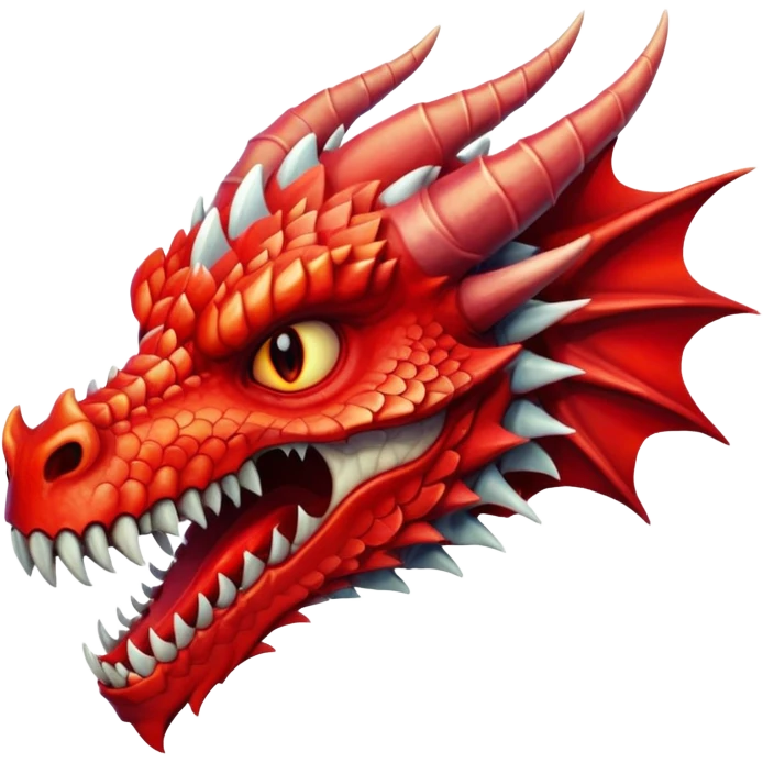 Dragon with a skull fac emoji