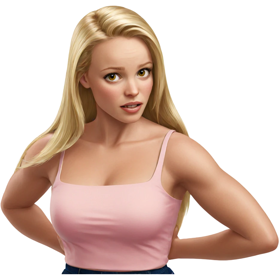 realistic portrait of blonde girl emoji