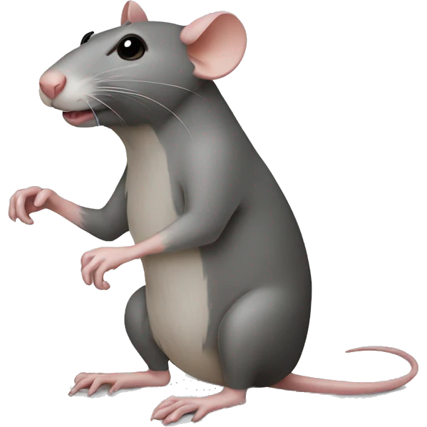 Rat with broken leg emoji
