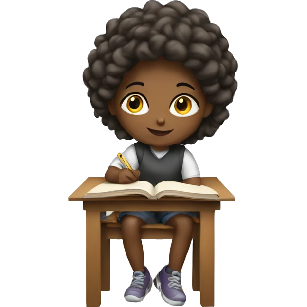 Girl studying emoji