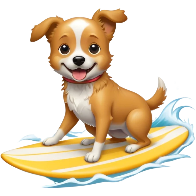 Dog surf emoji