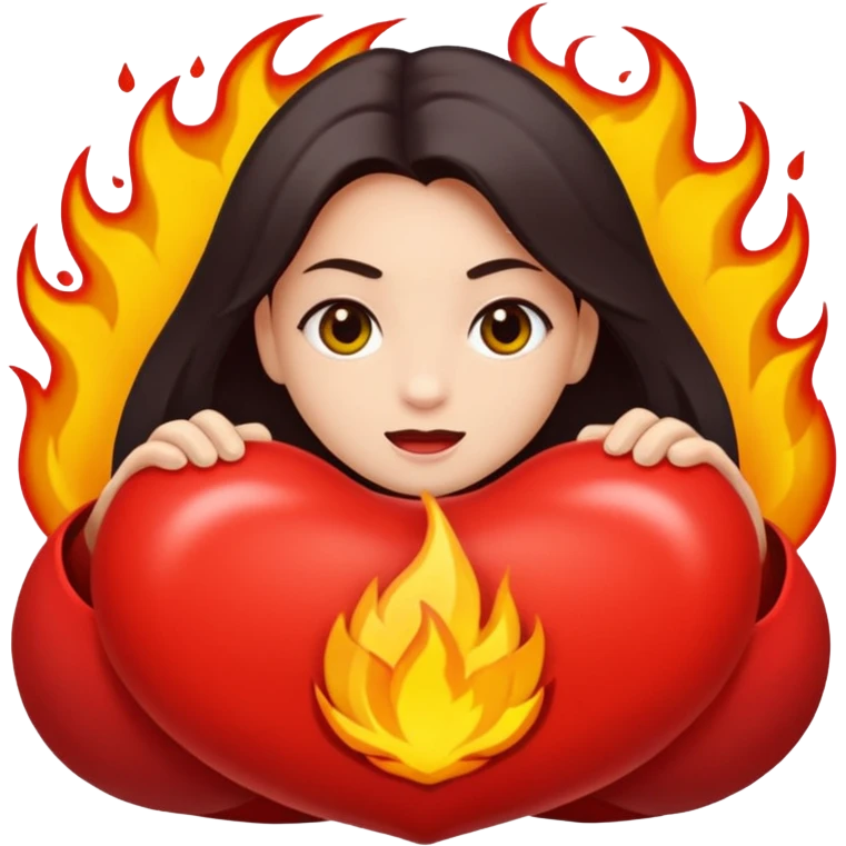 Uma mão apertando um botão escrito perigo emoji