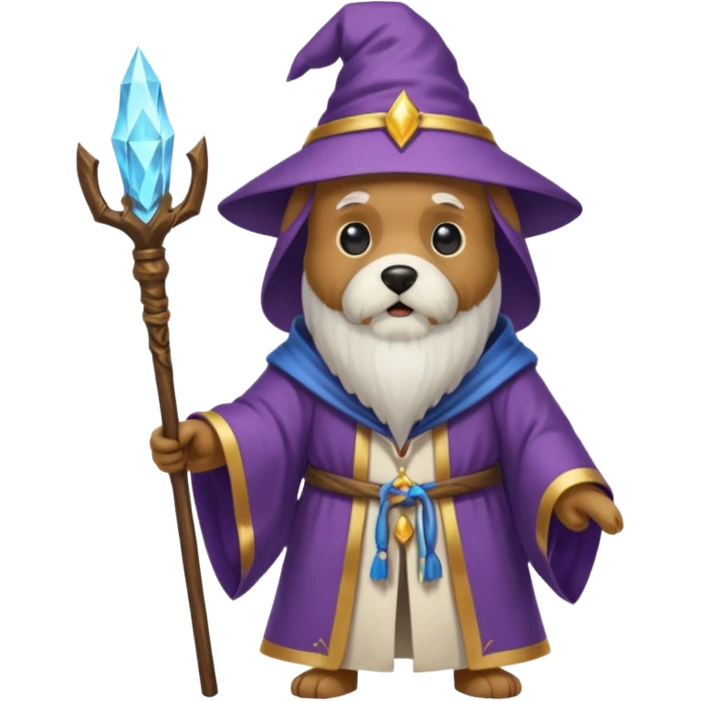 Dog wizard emoji