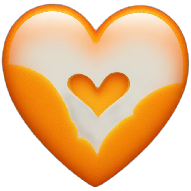 42 orange heart emoji