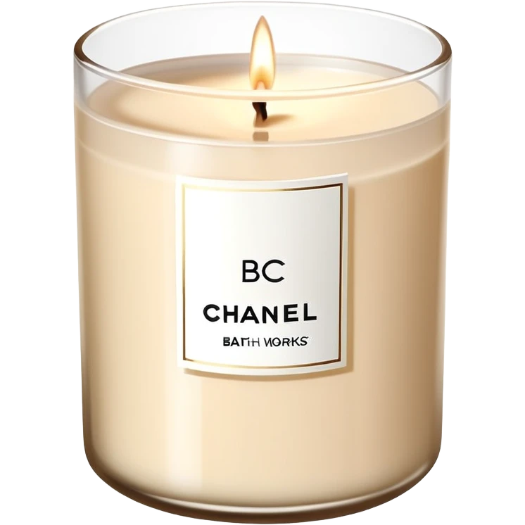 bath and body works beige chanel candle  emoji