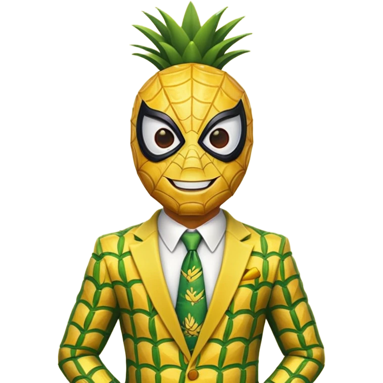 spiderman in pineapple theme emoji