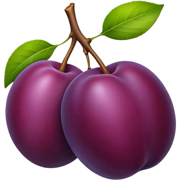 Plum emoji