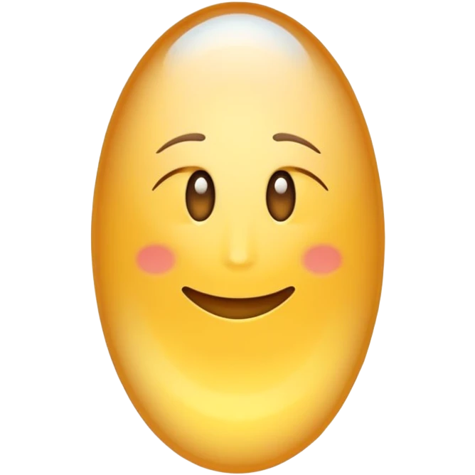 uma celula oval com nucleo dentro emoji