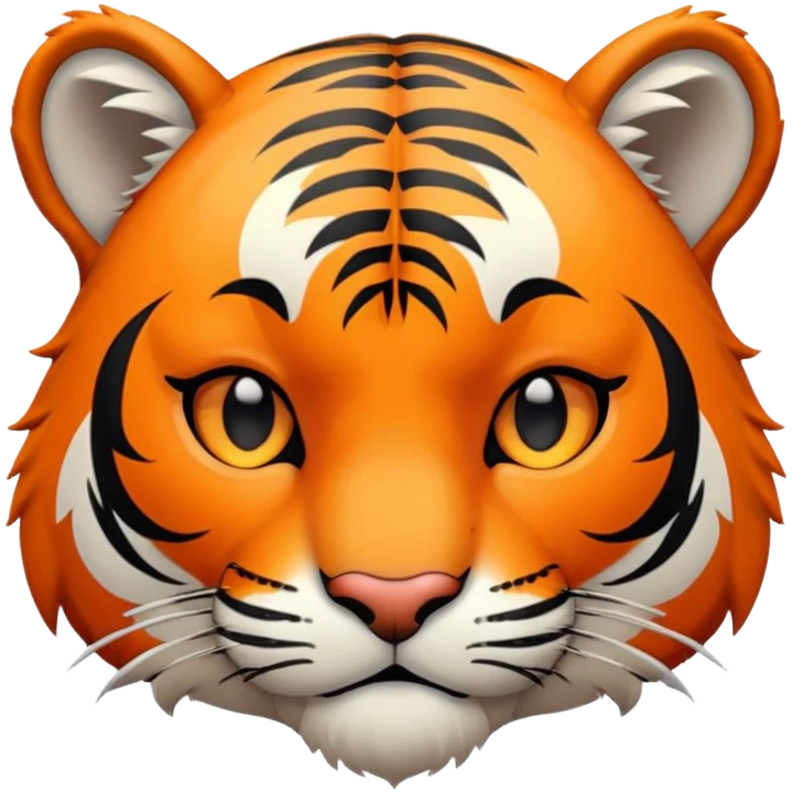 winking tiger face with one eye closed for Twitch emote emoji