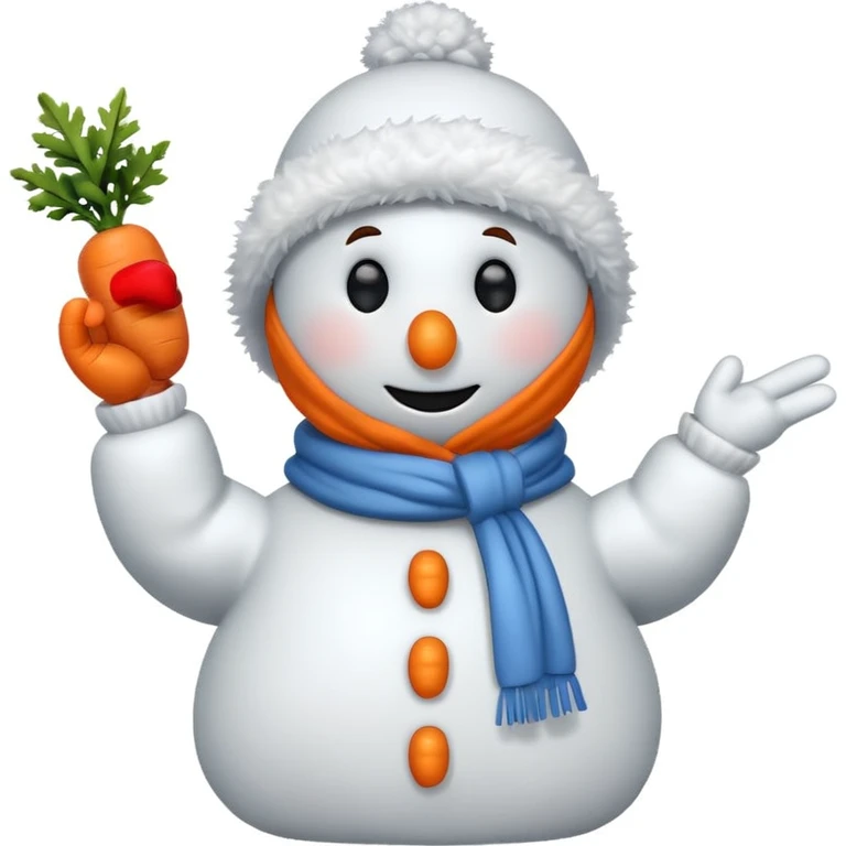 snowman scientist flipping me off emoji