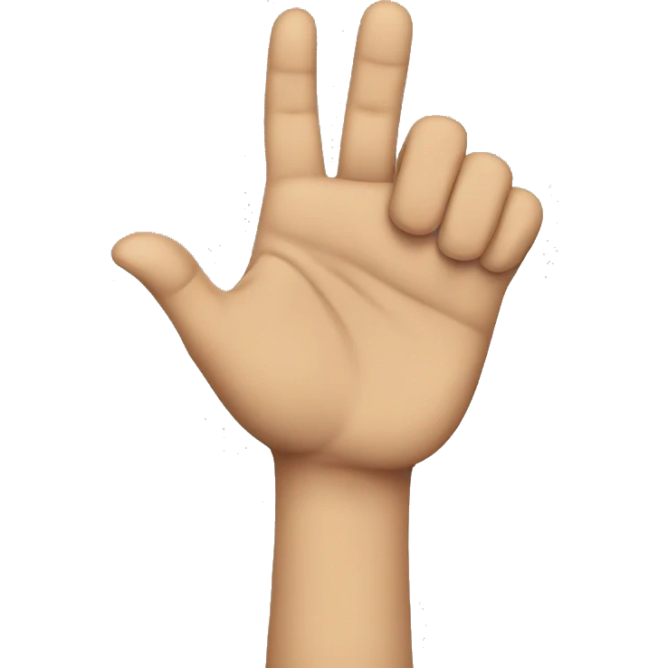 A hand closed with the little finger opened. emoji