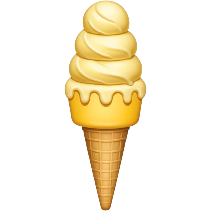 Icecream on a stick in yellow emoji