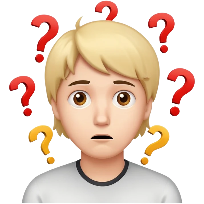 confused face with question marks around head, bewildered expression emoji