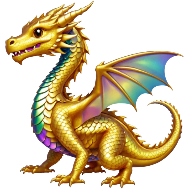 small gold dragon emoji