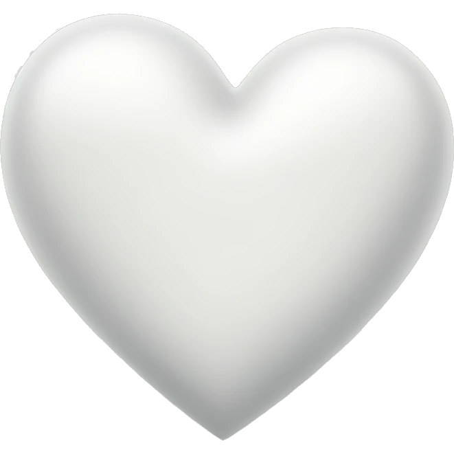 White heart  emoji
