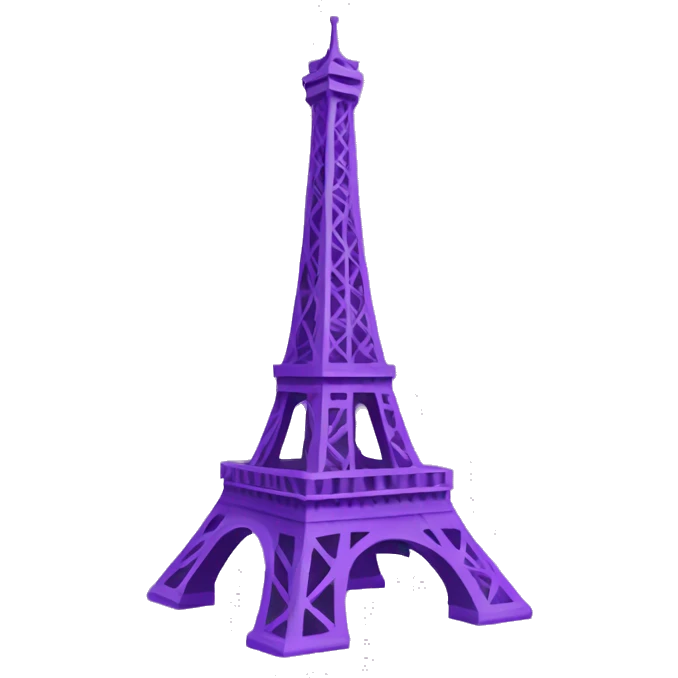 Purple effel tower  emoji