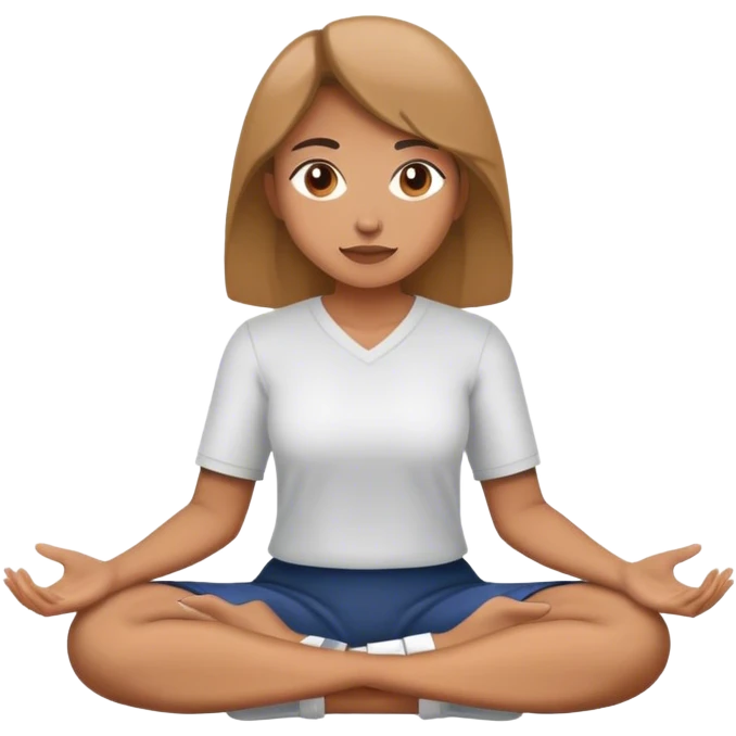 lady doing seated wide angle  emoji