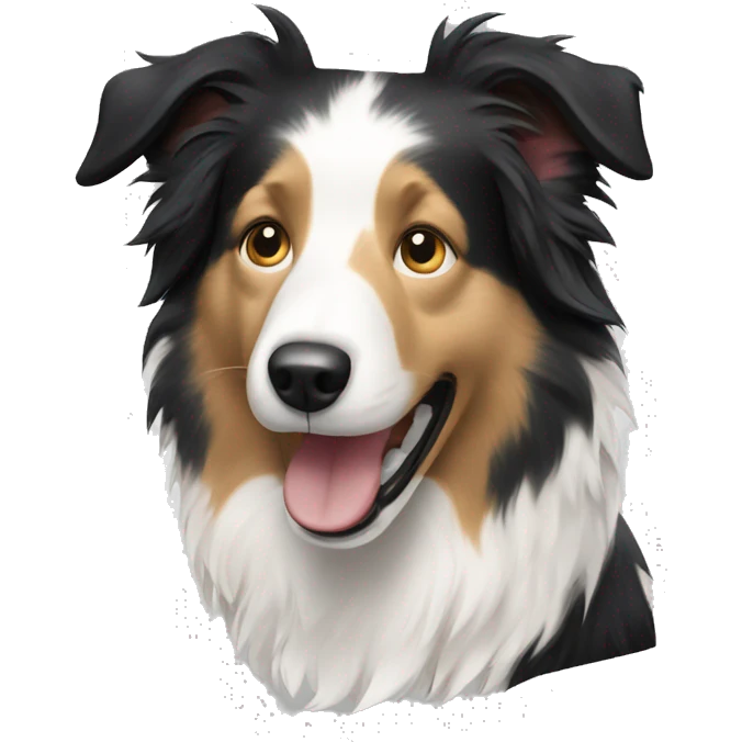 A blonde border collie  emoji