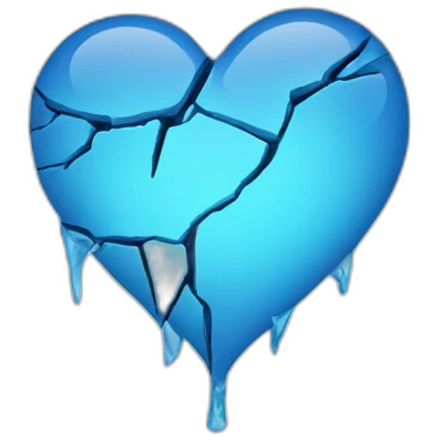 Broken Blue heart  emoji