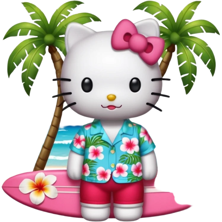 Hello kitty vacation  emoji